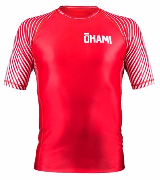 Okami  kanji rashguard - red